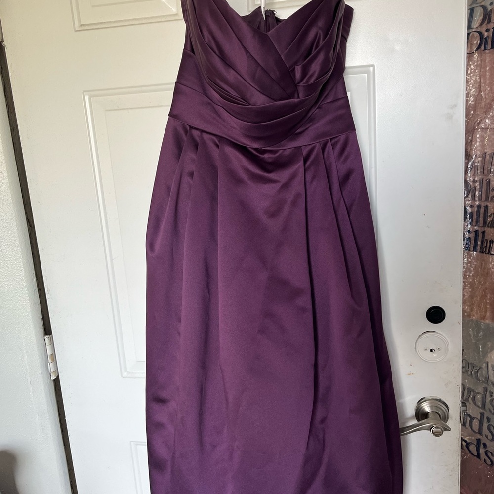 David’s bridal, size 12, plum
